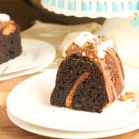 Biscoff and Chocolate Rocky Road Bundt Cake
