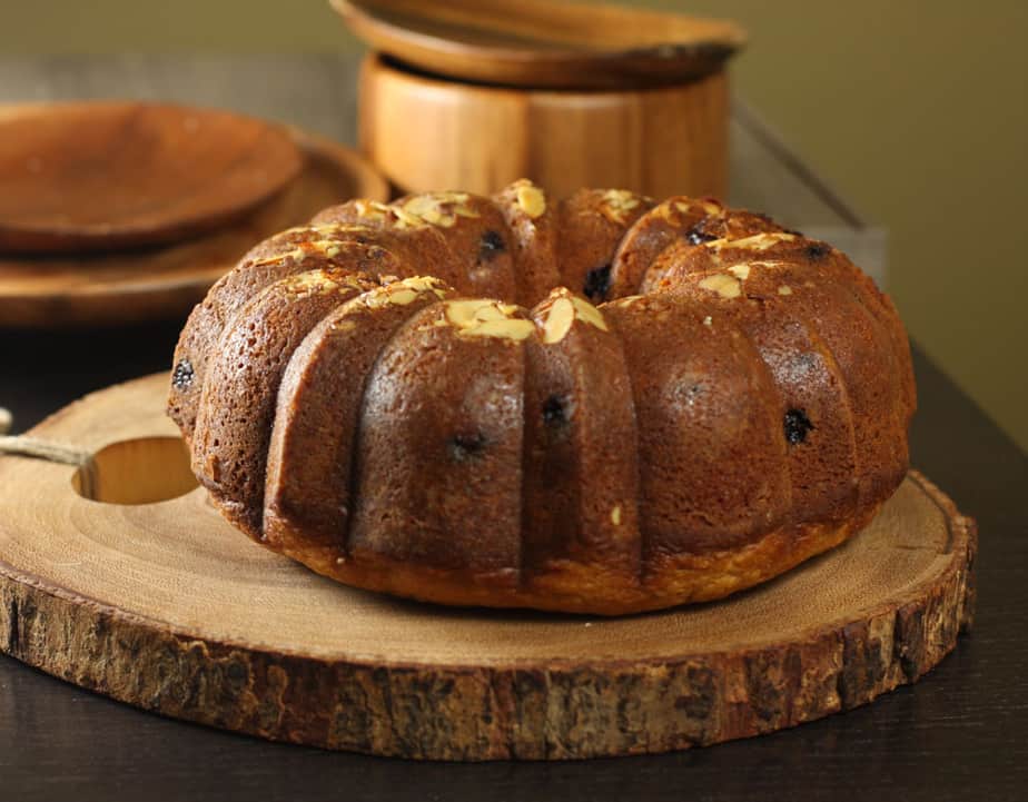 Orange Blossom Honey Nut and Blueberry cake