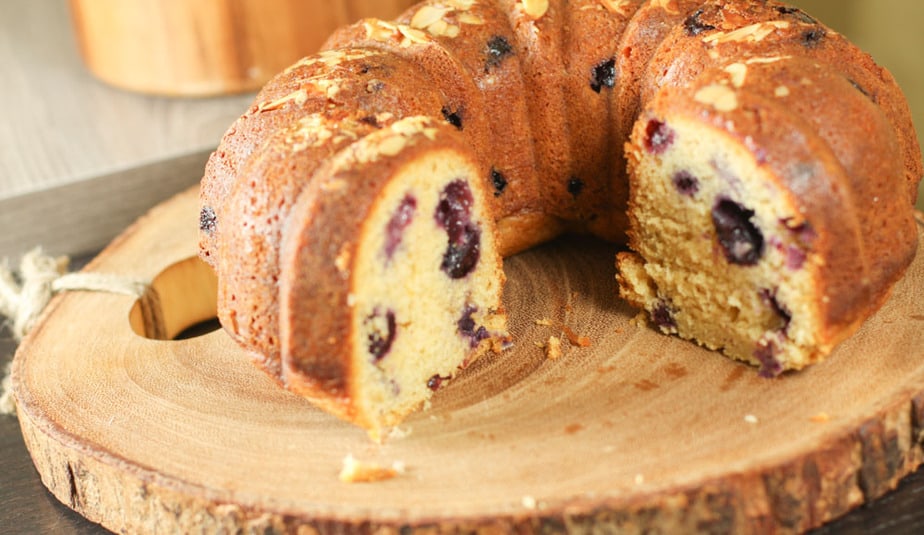 Orange Blossom Honey Nut and Blueberry cake