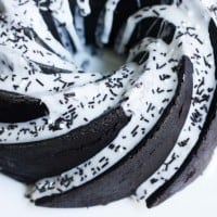 Chocolate Sprinkles Sour Cream Bundt Cake