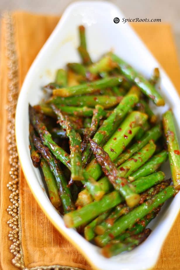 Stir Fry Asparagus Indian Style