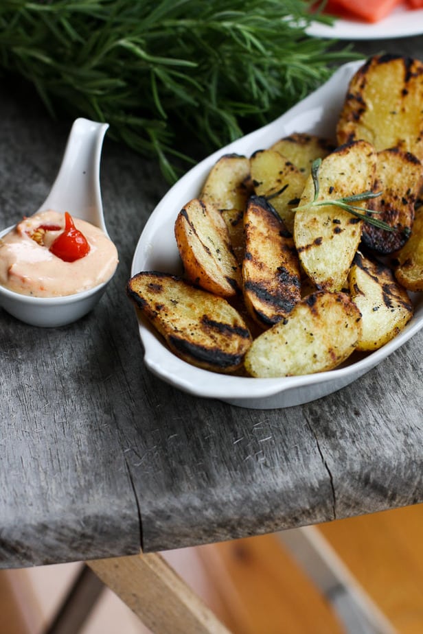 Grilled Rosemary potatoes