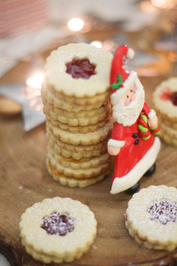 Almond Linzer Cookies