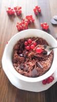 Chocolate and Red Current Oatmeal