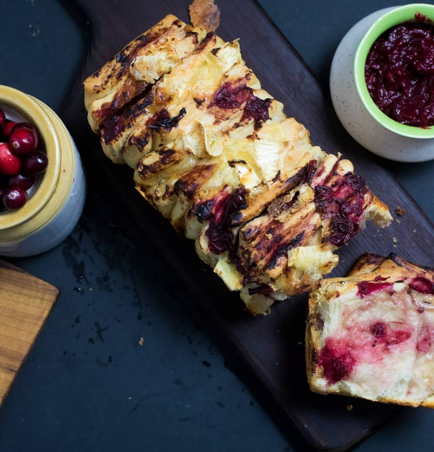 Cranberry Chutney Pull Apart Bread